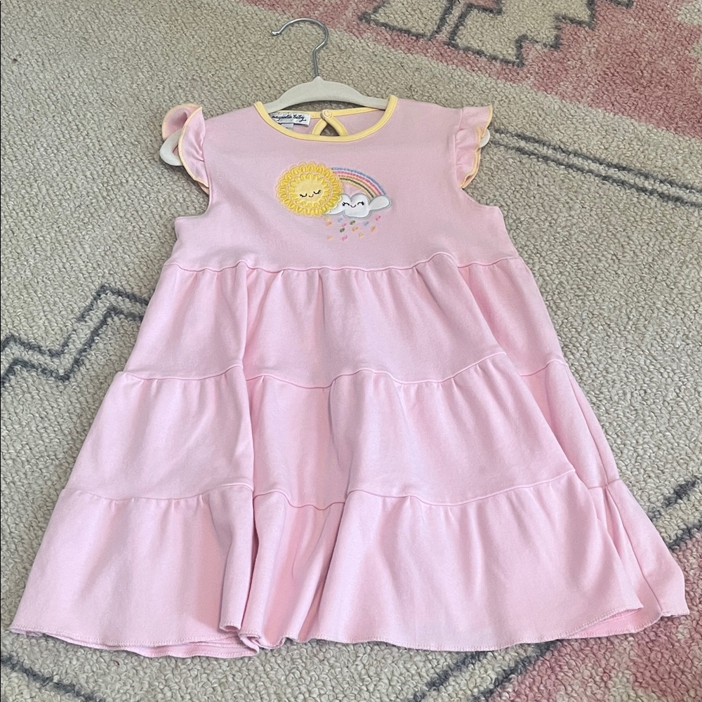 Magnolia Baby Pink Dress with Sun and Rainbow